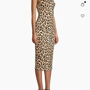 Alice + Olivia Animal Print Midi Dress